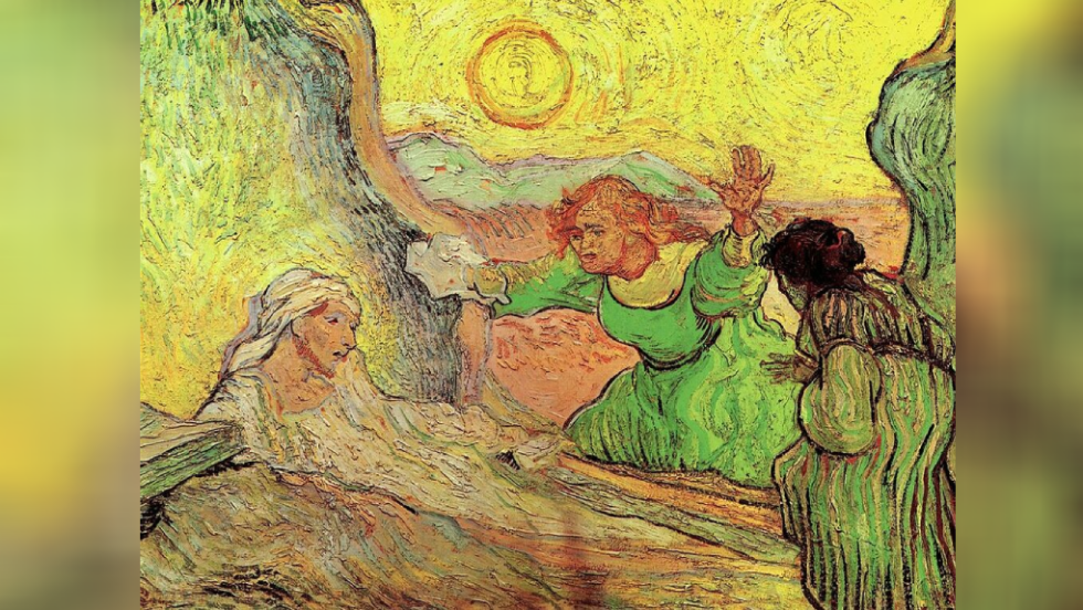 The Raising of Lazarus after Rembrandt , Vincent van Gogh (1890)
